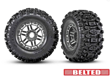 TRX8979A Reifen/F. TRX MAXX TSM-Belted! schwarz-chrome